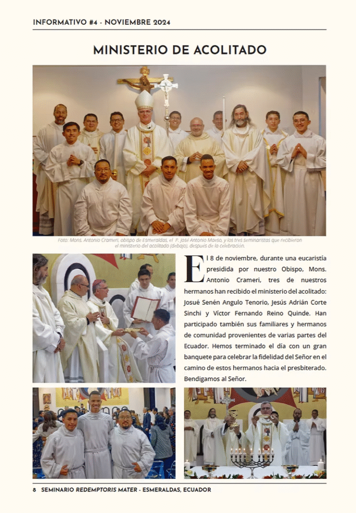 image-8-711x1024 NOTICIAS Noviembre- Seminario Diocesano Misionero REDEMPTORIS MATER "San Pedro Claver"